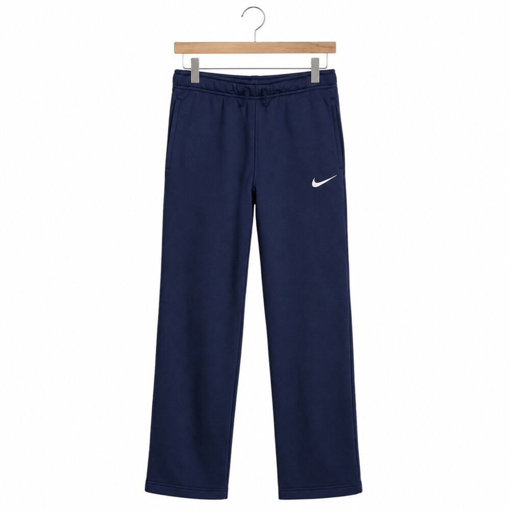 Nike Therma Fleece Navy Sweatpants - boys Size Small